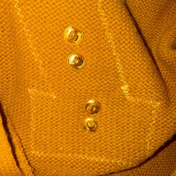💰True Vintage 💰V Neck Letterman Sweater with Pins!
1950’s/1960’s Mustard Color - Picture 4 of 8